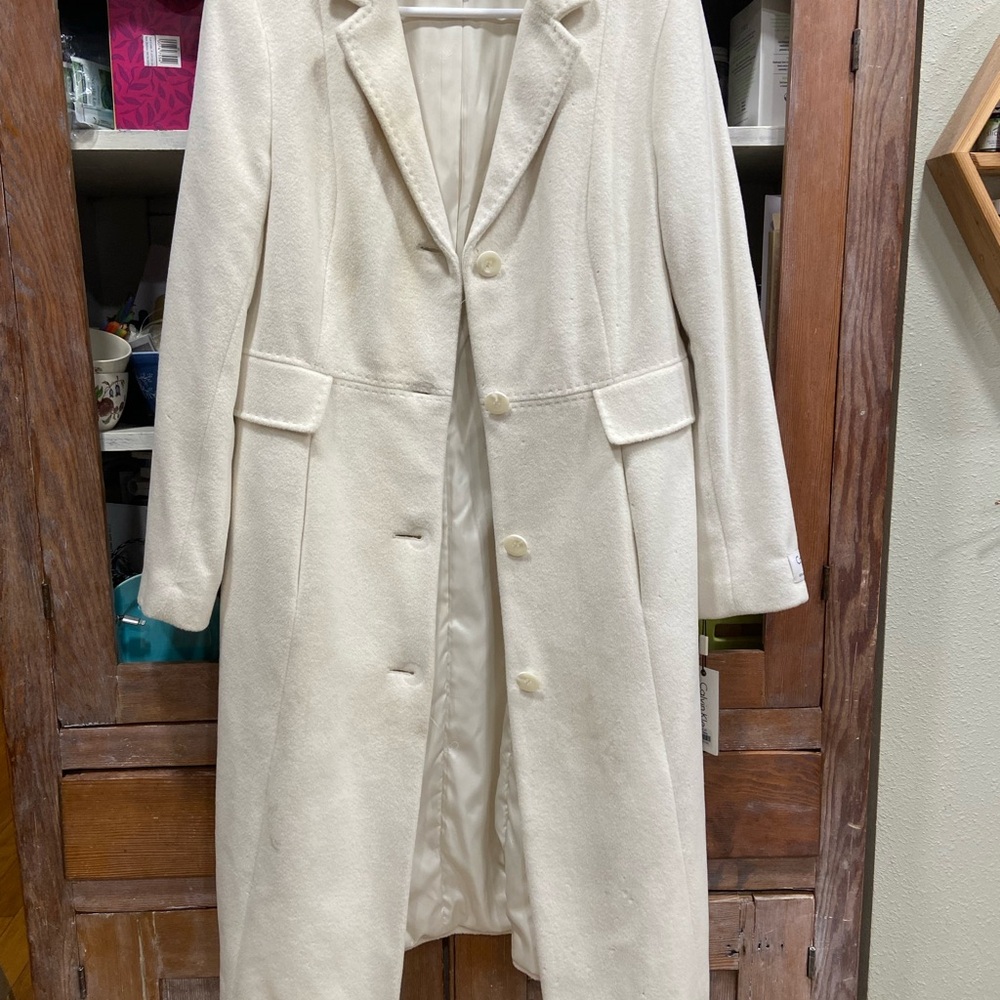 Calvin Klein Cream Women's Coat